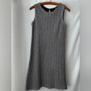 Amour Vert sz S Tweed Sleeveless Mod shift dress Eco Office Staple Capsule